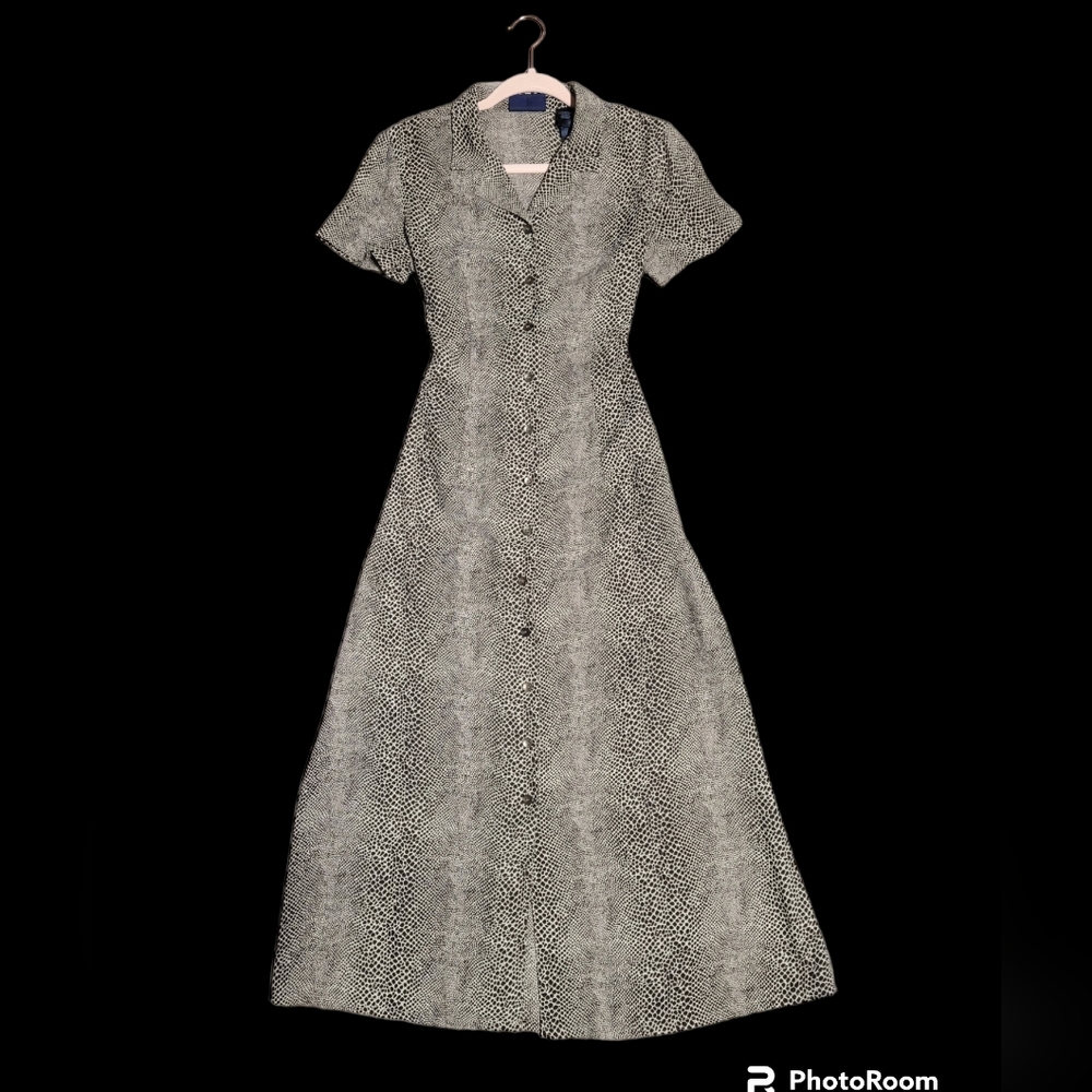 Vintage Crazy Horse Liz Claiborne Maxi Dress Womens.